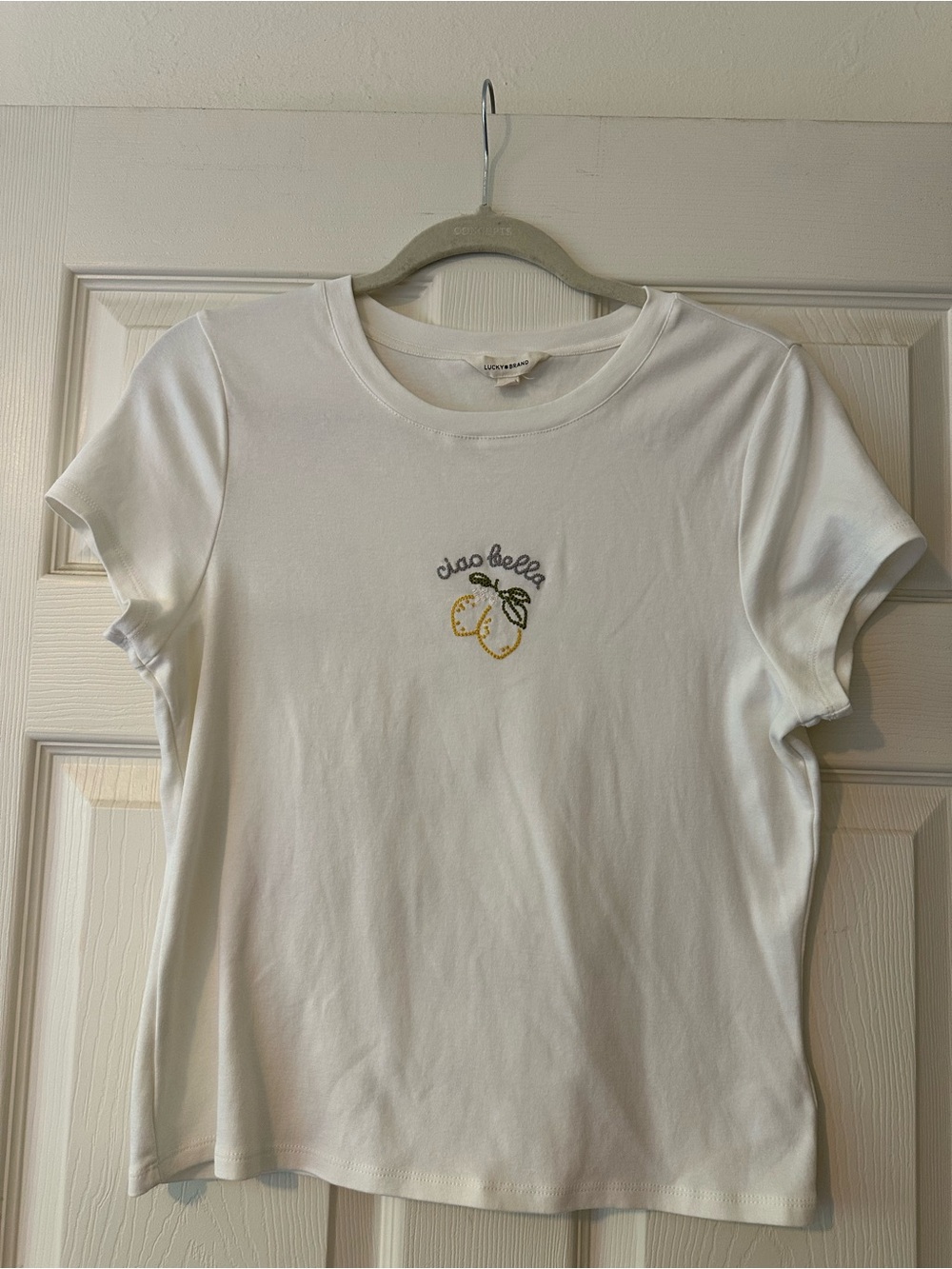 Lucky Brand ‘Ciao Bella' Lemon Graphic Tee
